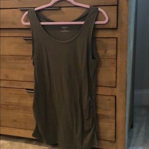 Green motherhood tank top